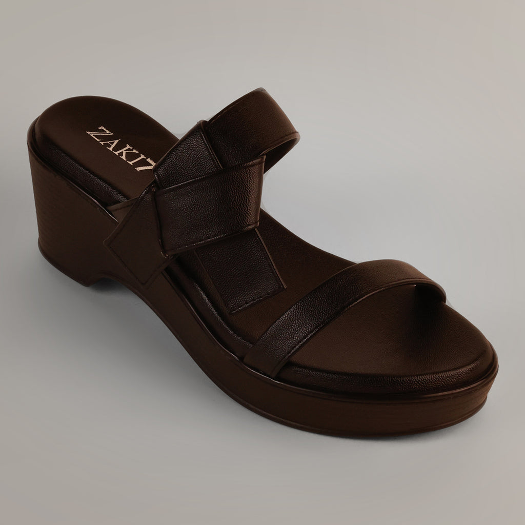 Mary Platform Wedge Sandal - Dark Chocolate