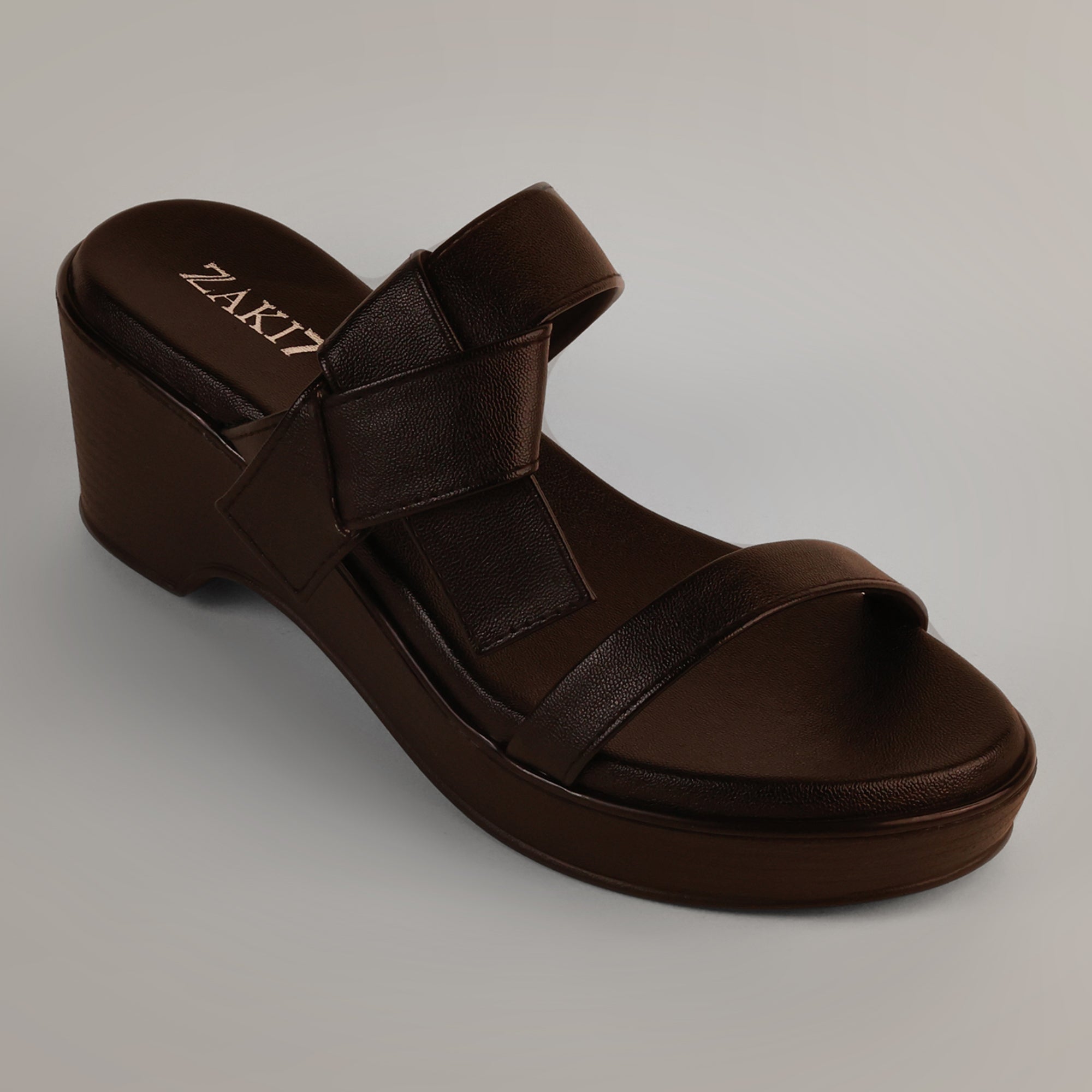 Mary Platform Wedge Sandal - Dark Chocolate