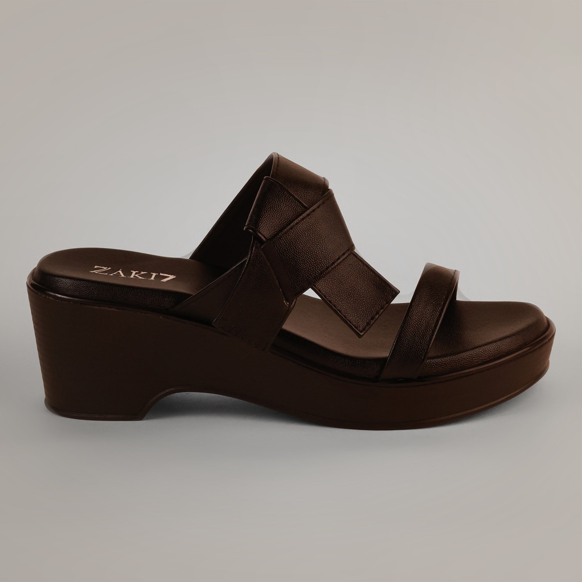 Mary Platform Wedge Sandal - Dark Chocolate