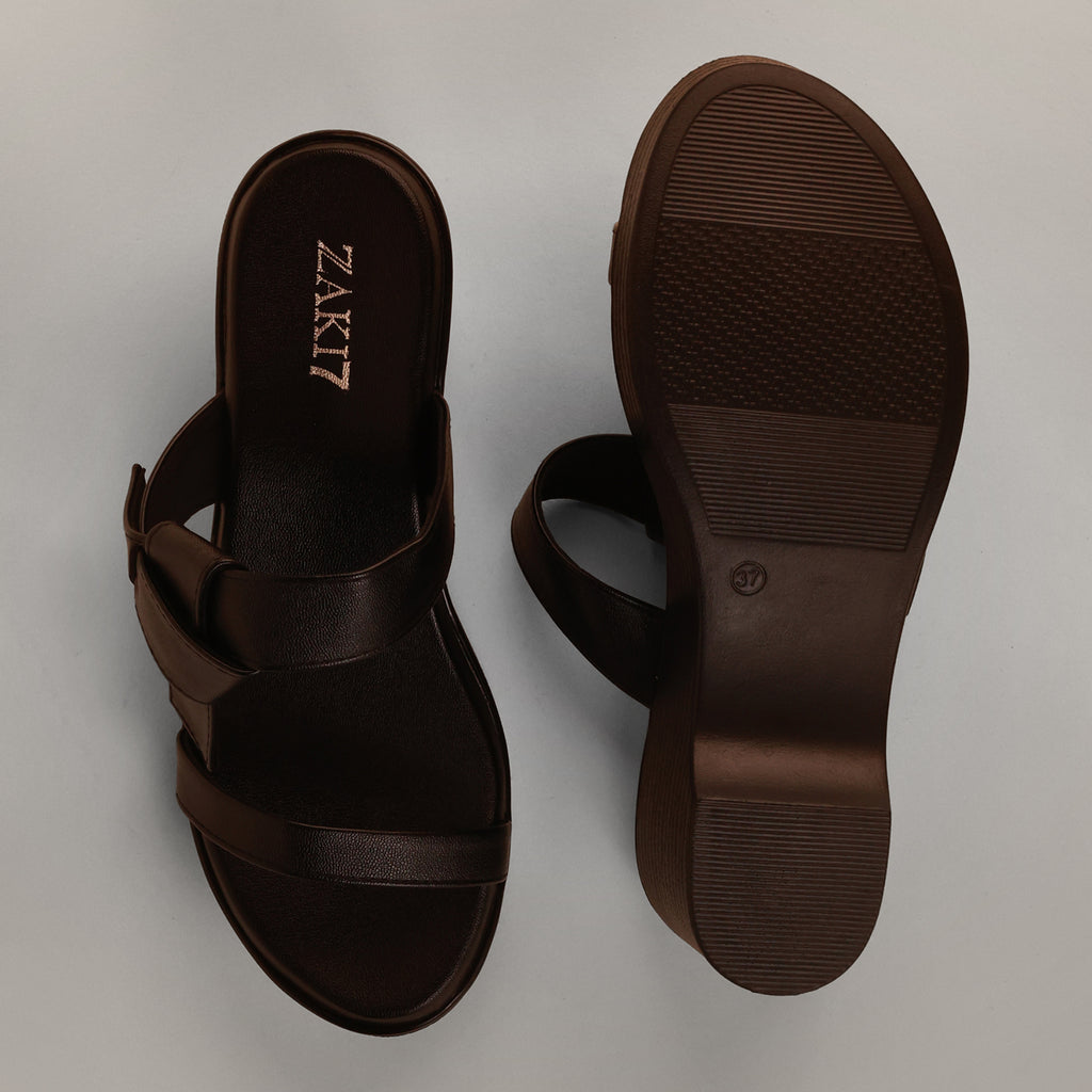 Mary Platform Wedge Sandal - Dark Chocolate