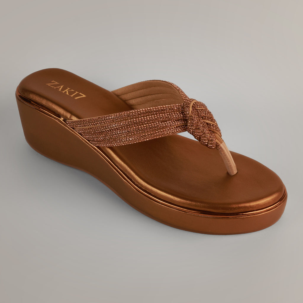 Mytra Platform Wedge Sandals - Antique