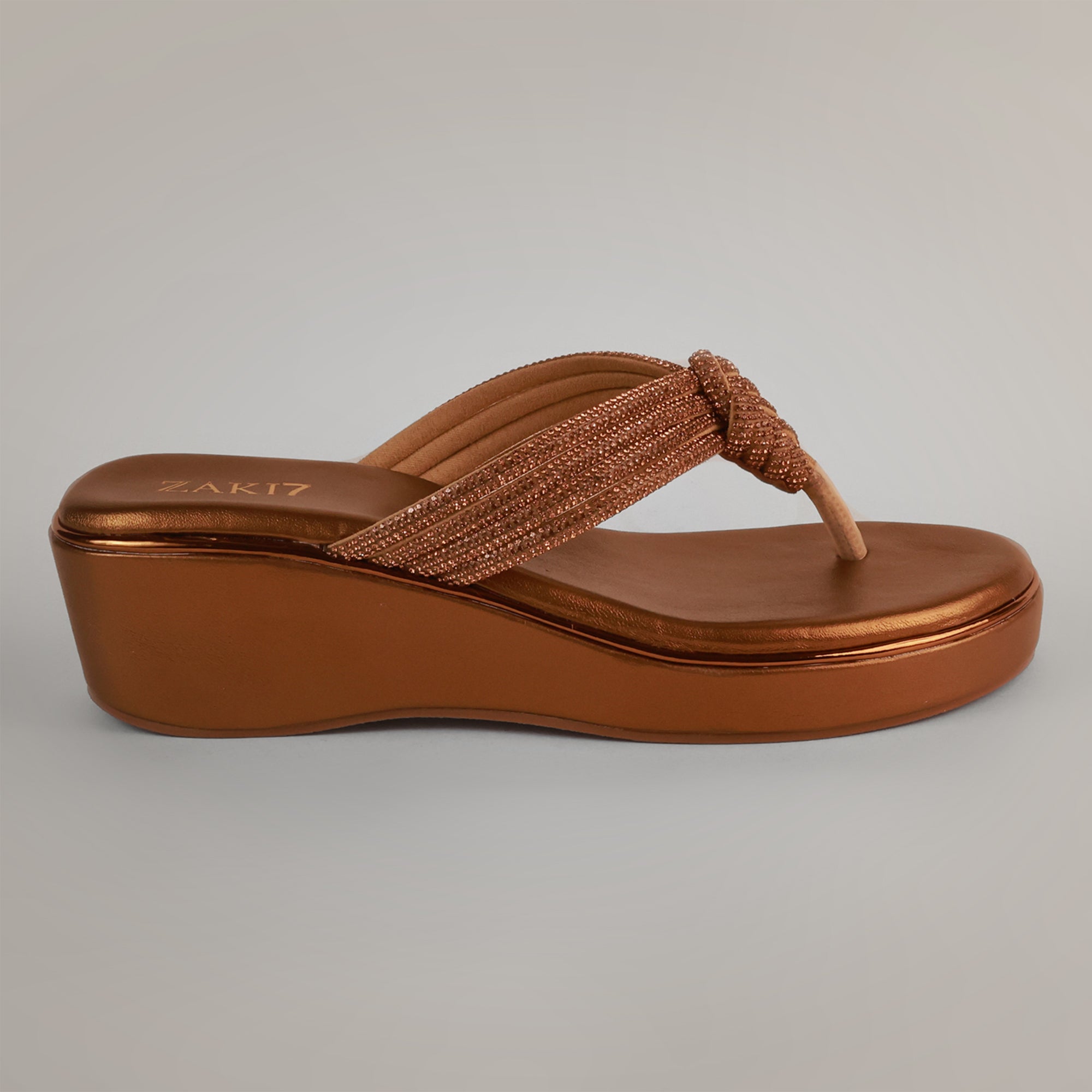 Mytra Platform Wedge Sandals - Antique