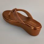 Mytra Platform Wedge Sandals - Antique