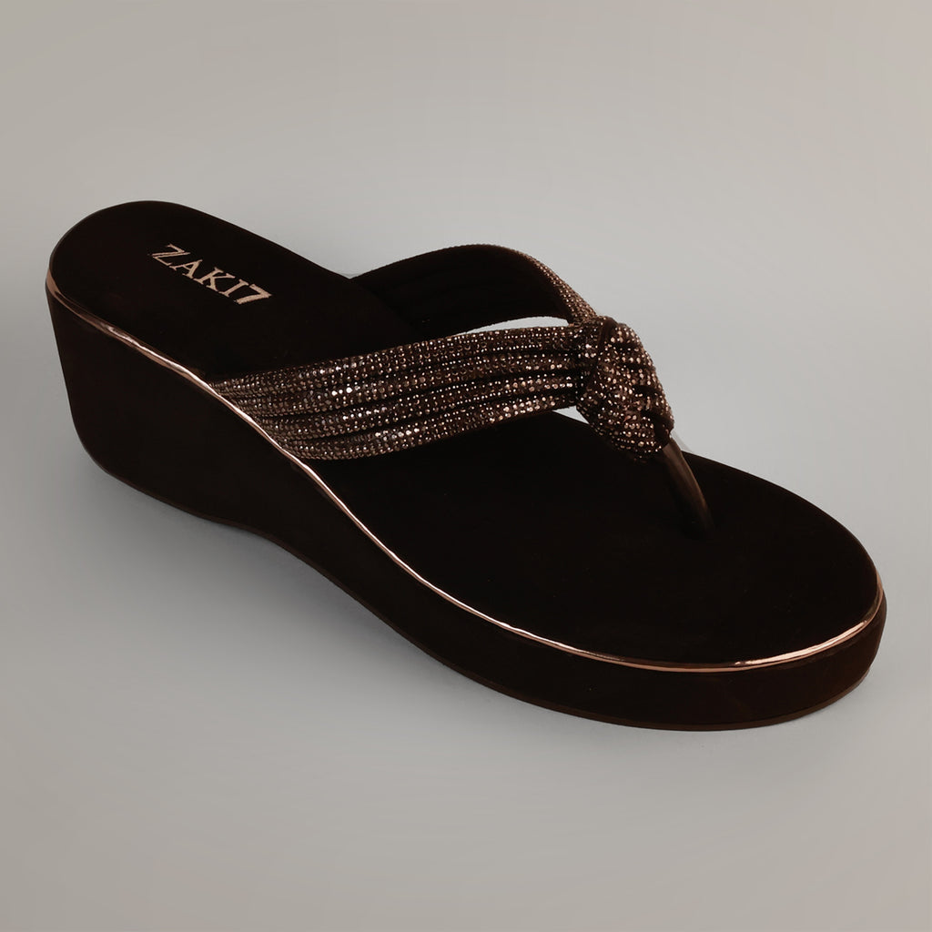 Mytra Platform Wedge Sandals - Black