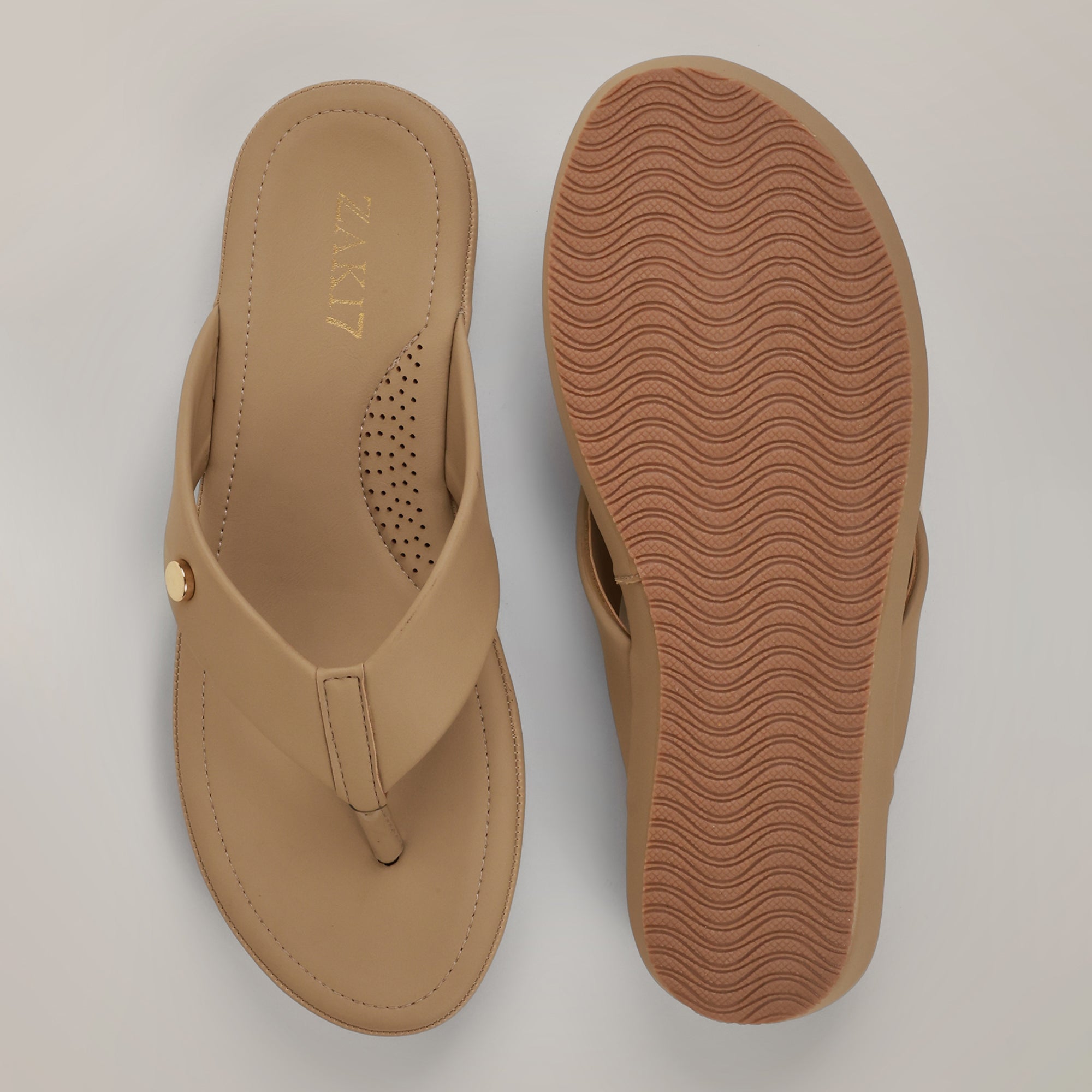 Orlay Thong Flats - Beige