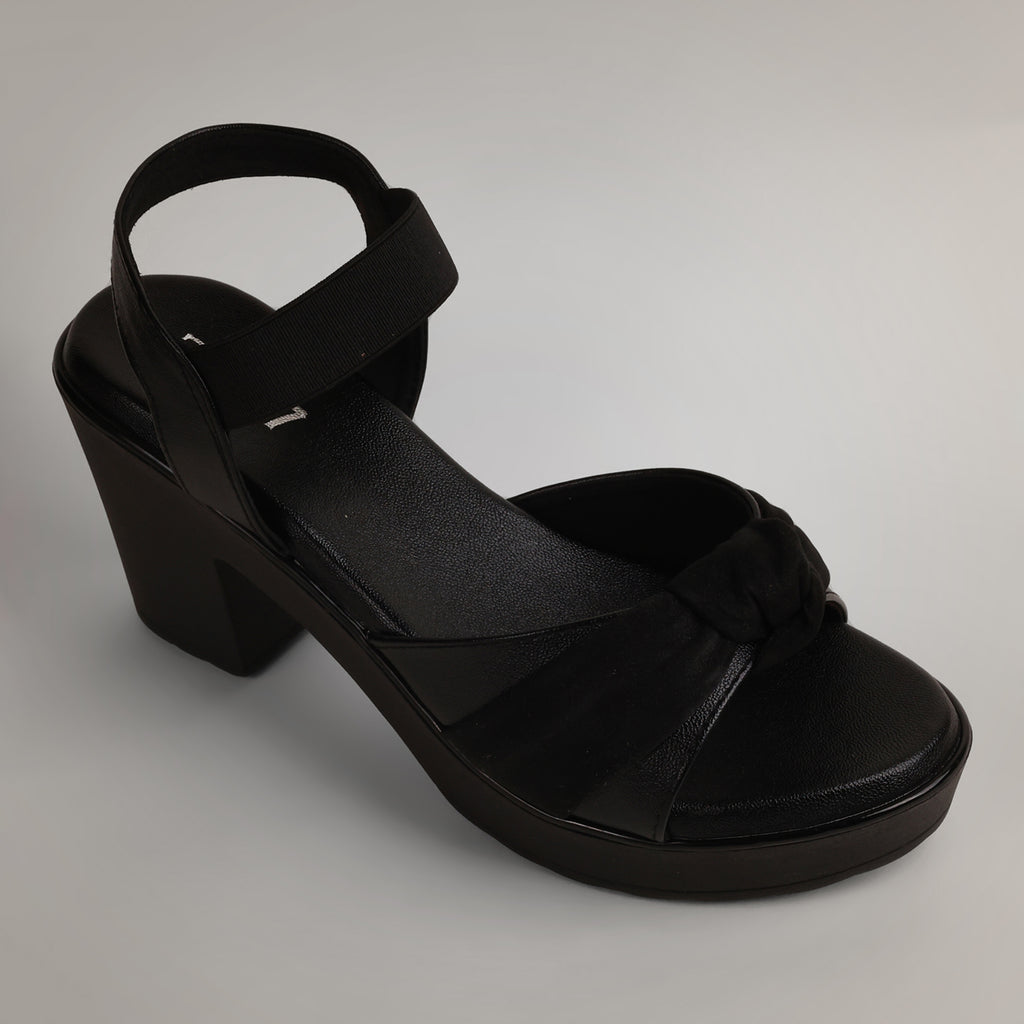 Ramy Platform Block Heel - Black