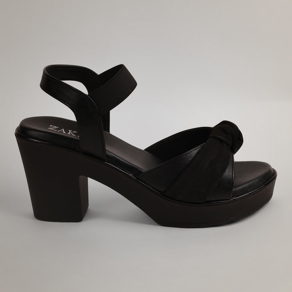 Ramy Platform Block Heel - Black