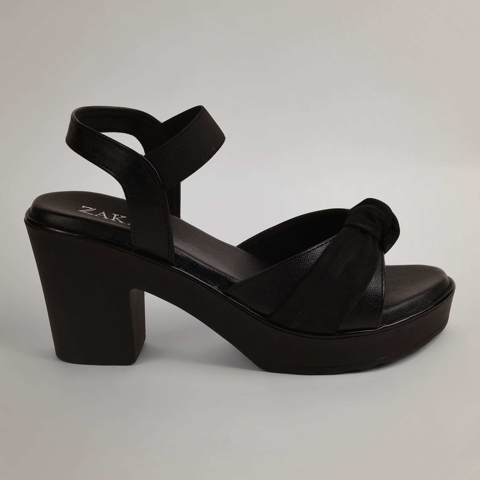 Ramy Platform Block Heel - Black