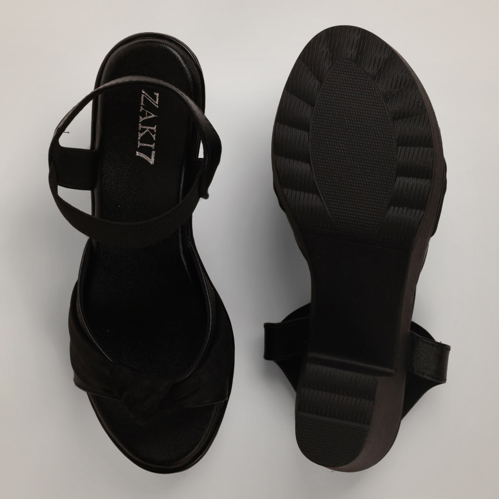 Ramy Platform Block Heel - Black