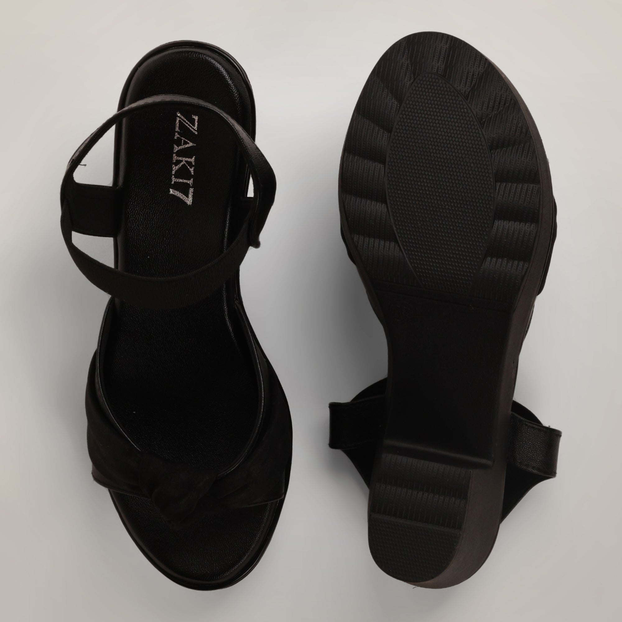 Ramy Platform Block Heel - Black