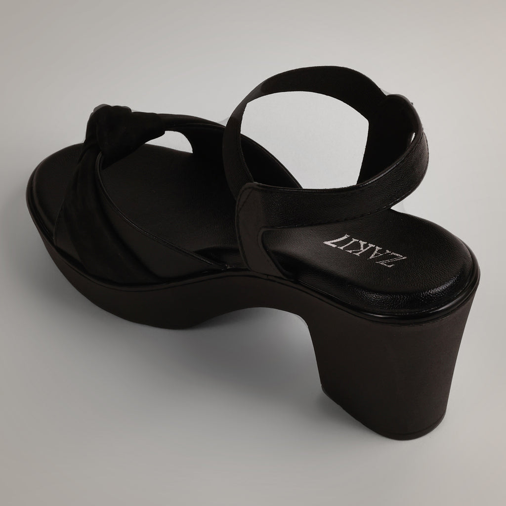 Ramy Platform Block Heel - Black