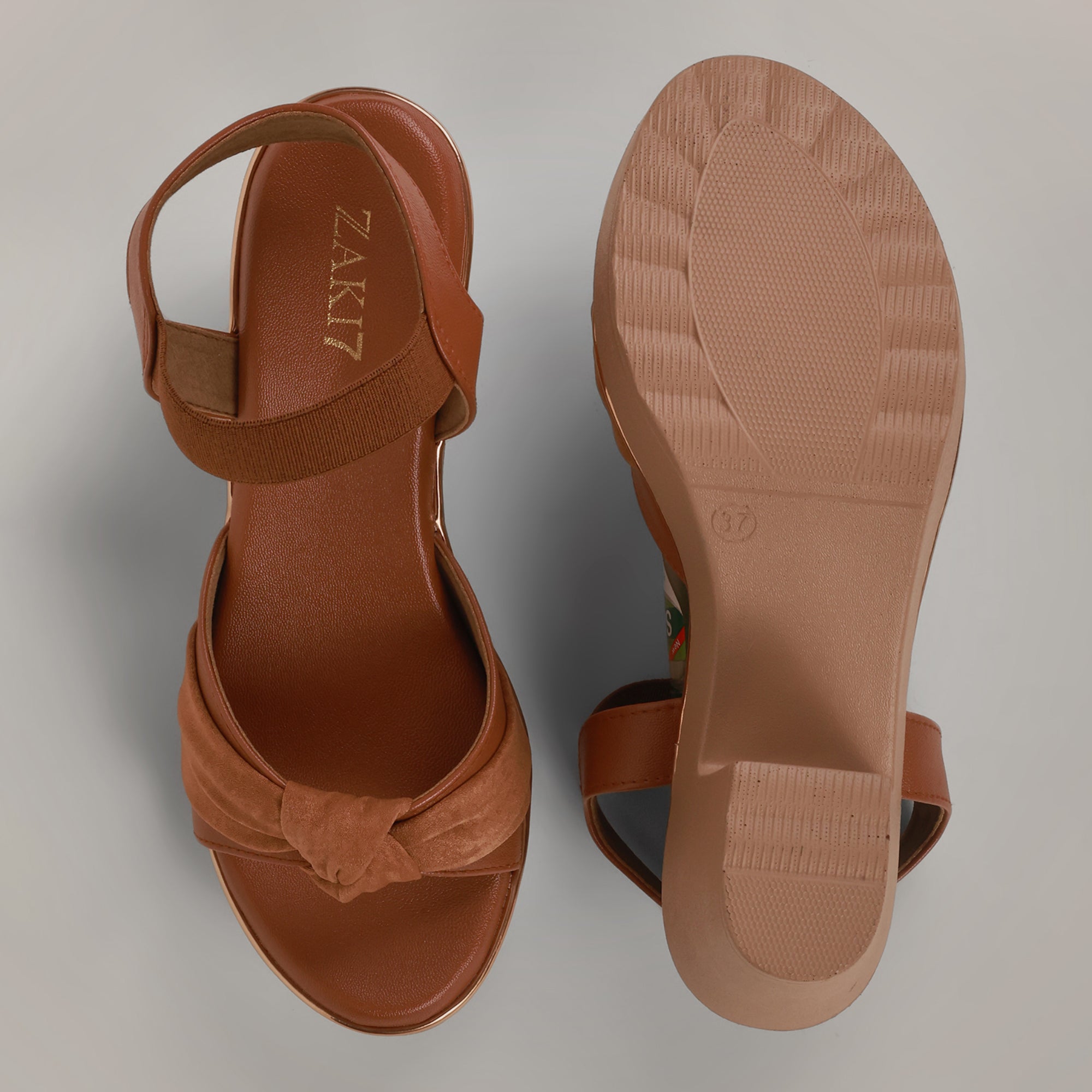 Ramy Platform Block Heel - Tan