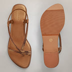 Rayna Embellished Strappy Heels - Antique