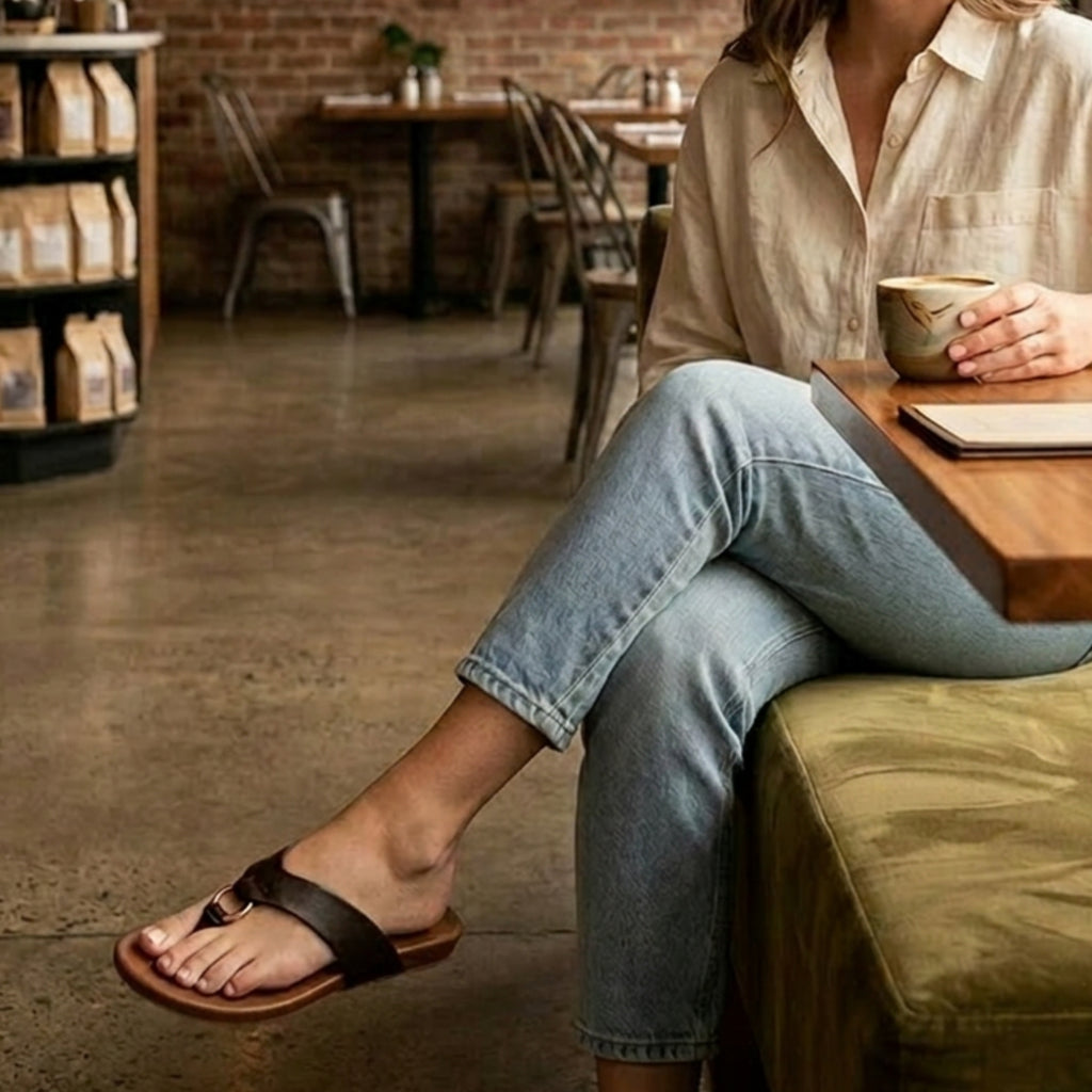 Rouby Comfort Flats - Dark Chocolate
