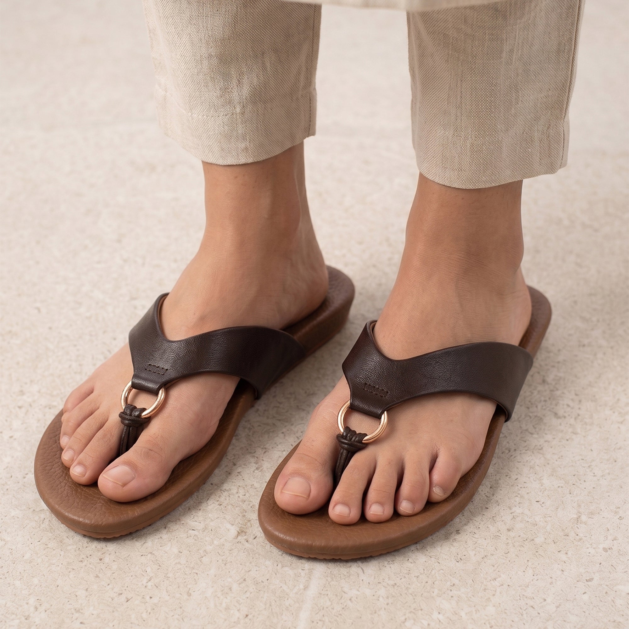 Rouby Comfort Flats - Dark Chocolate
