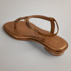 Valy Embellished Strappy Sandals - Gold