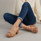 Alyce Platform Heels - Beige