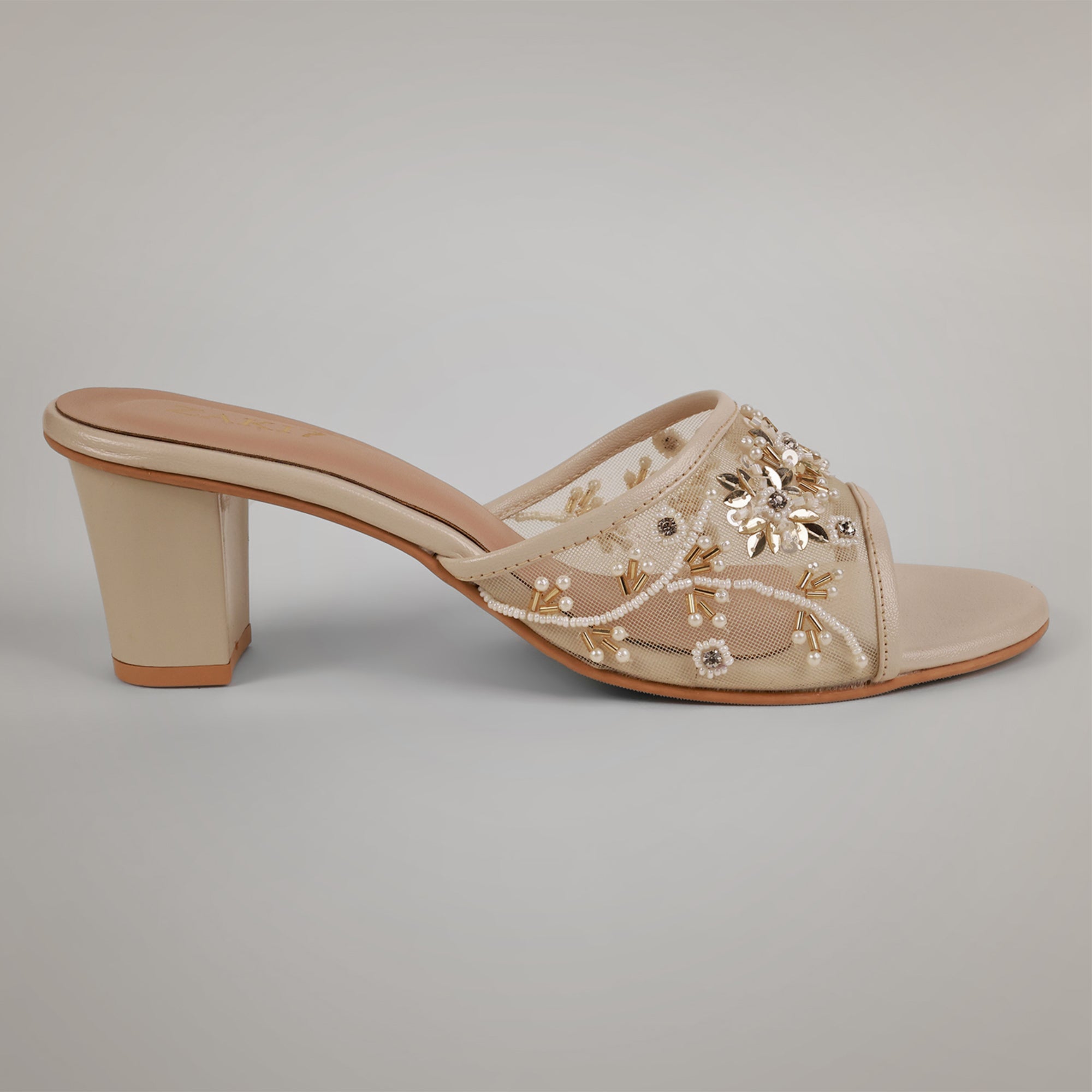 Amyy Heeled Mules - Offwhite