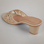 Amyy Heeled Mules - Offwhite