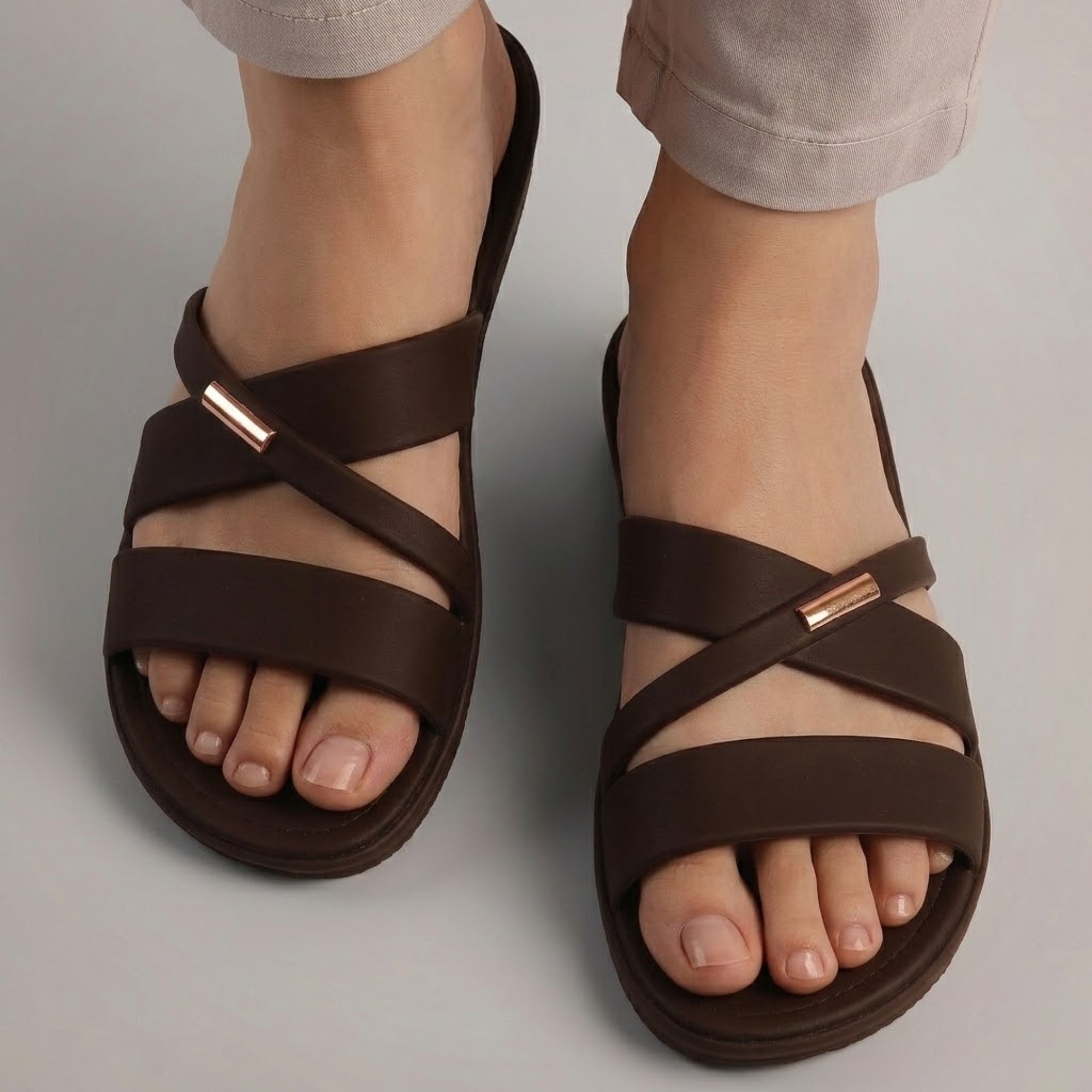 Ira Comfort Flats - Dark Chocolate